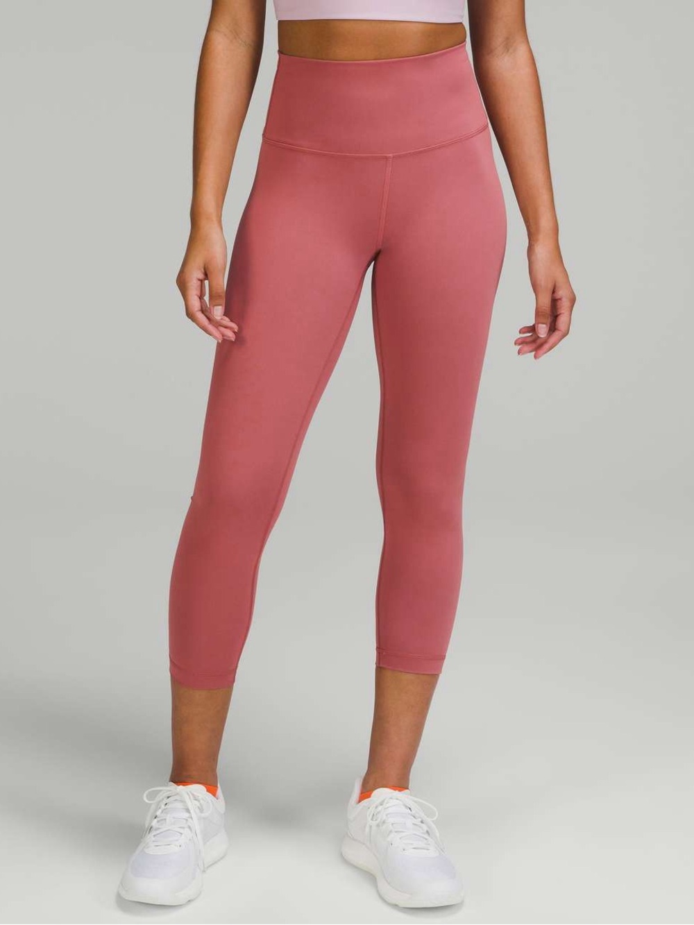 Lululemon Wunder Train High-Rise Crop 23" Size 4 *Everlux Brier Rose